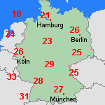 Vorhersage Sa, 16.08. Deutschland