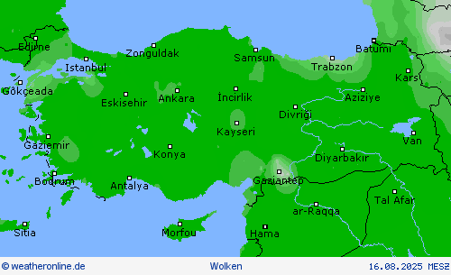 Sonnenscheindauer Vorhersagekarten